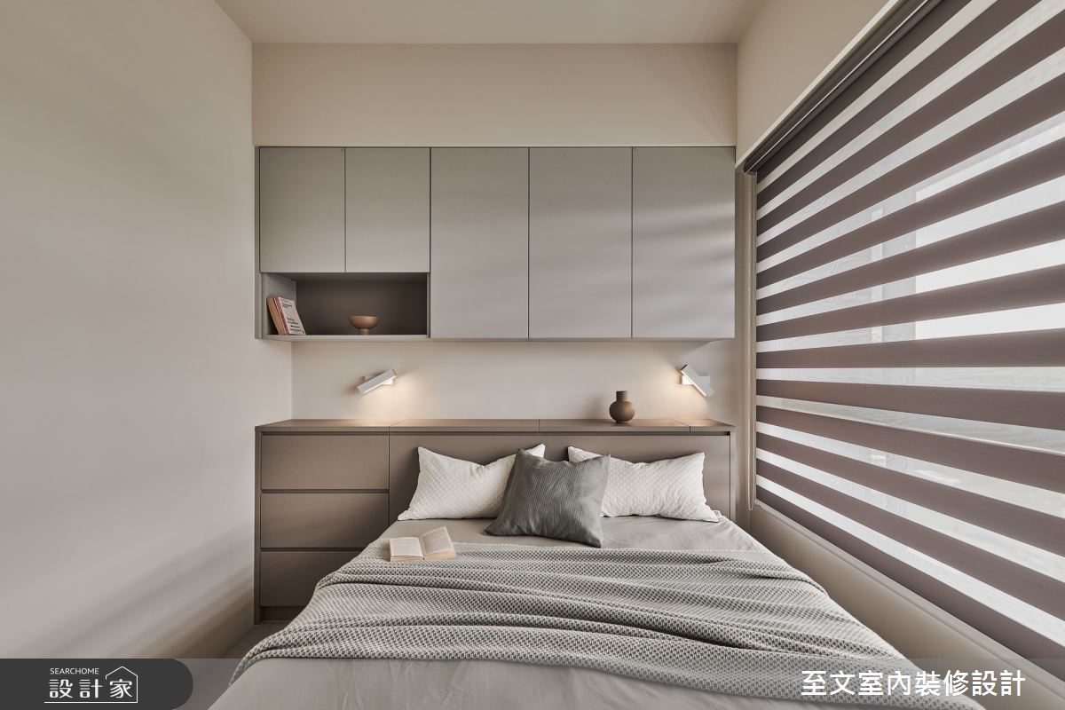 21坪新成屋(5年以下)＿北歐風臥室案例圖片＿至文室內裝修設計＿至文_光曲之12