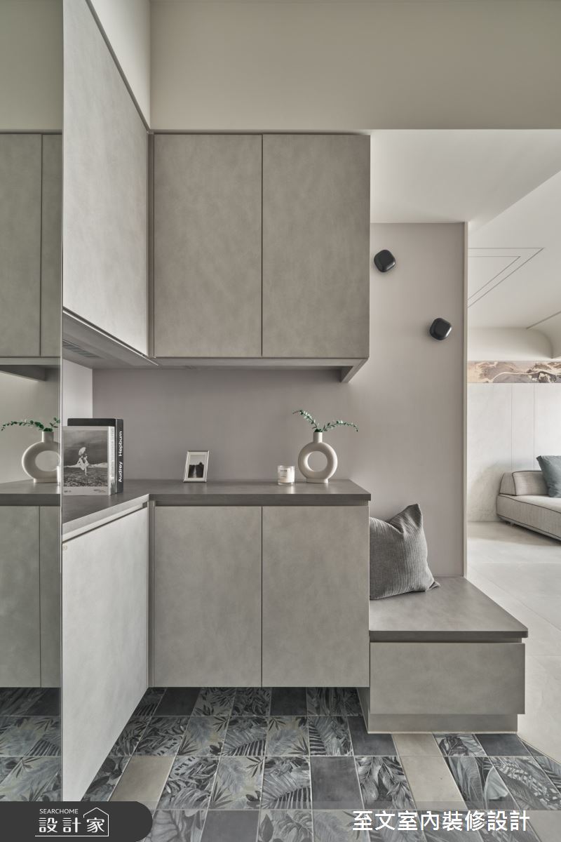 37坪老屋(16~30年)＿現代風玄關案例圖片＿至文室內裝修設計＿至文_相承之1