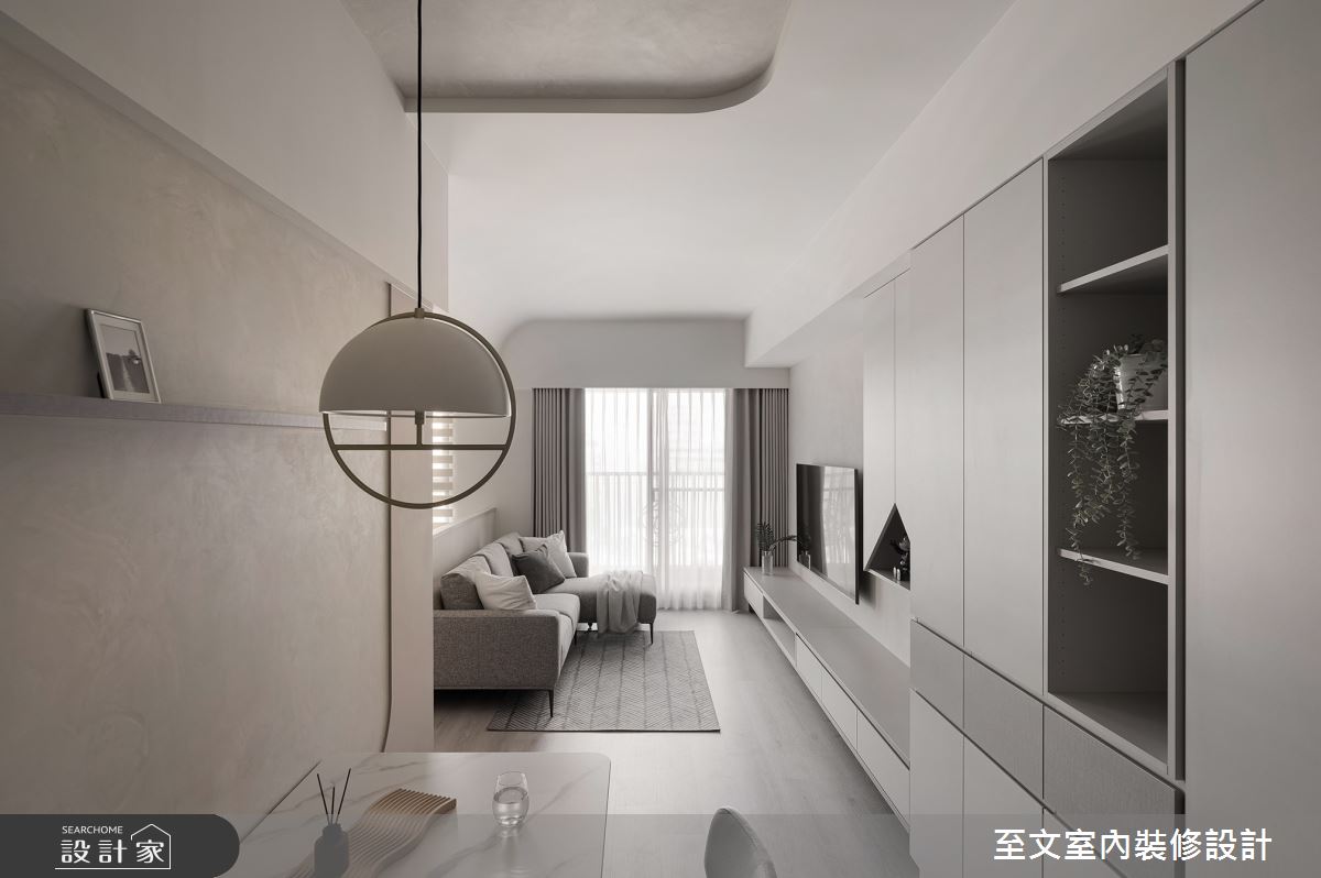 21坪新成屋(5年以下)＿北歐風客廳餐廳案例圖片＿至文室內裝修設計＿至文_閑適之4573