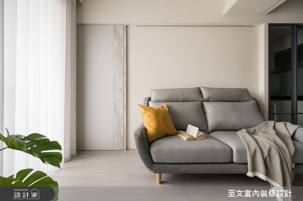 13坪新成屋(5年以下)＿北歐風客廳案例圖片＿至文室內裝修設計＿至文_暖杏之4484
