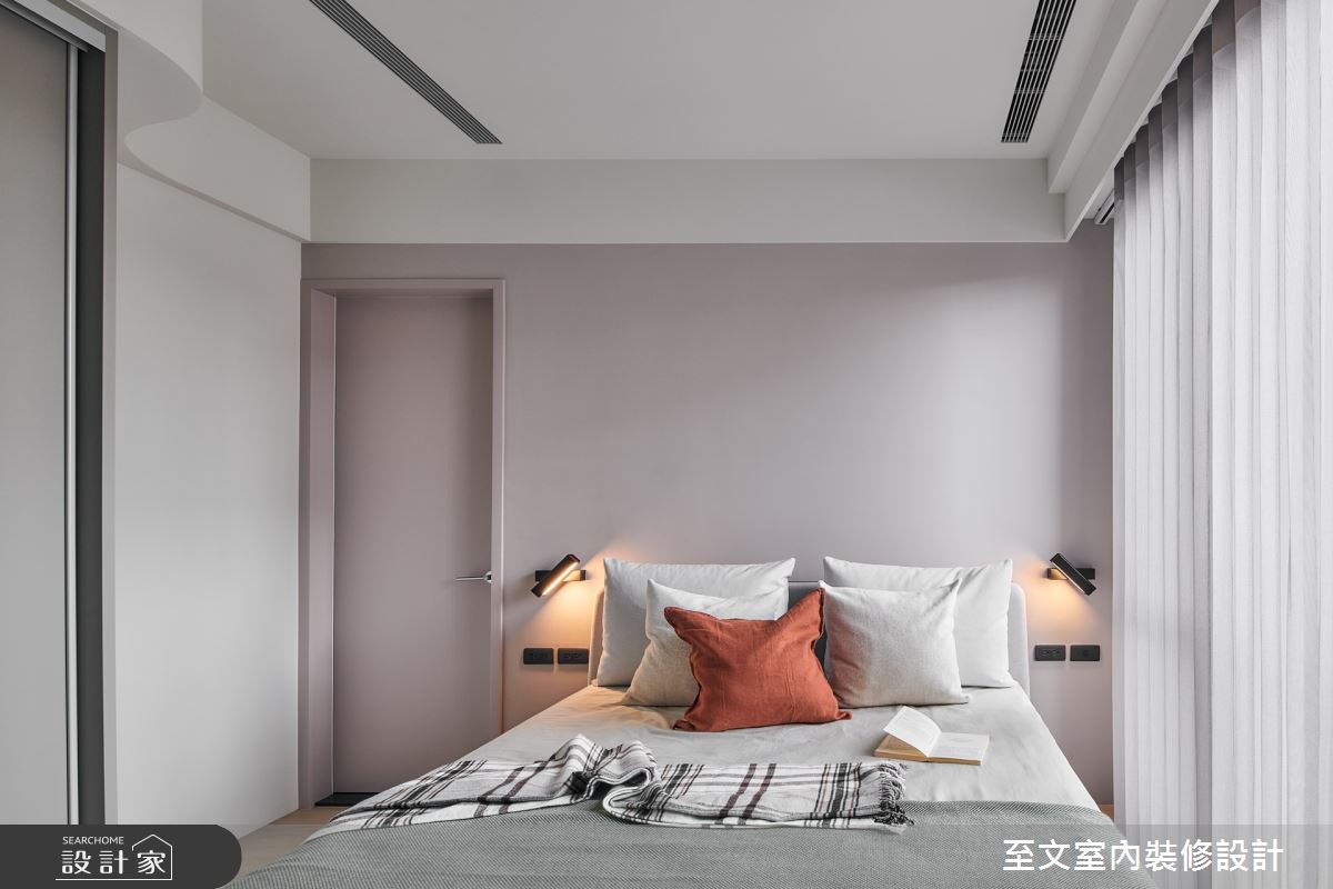 28坪新成屋(5年以下)＿北歐風臥室案例圖片＿至文室內裝修設計＿至文_揉塑之4488
