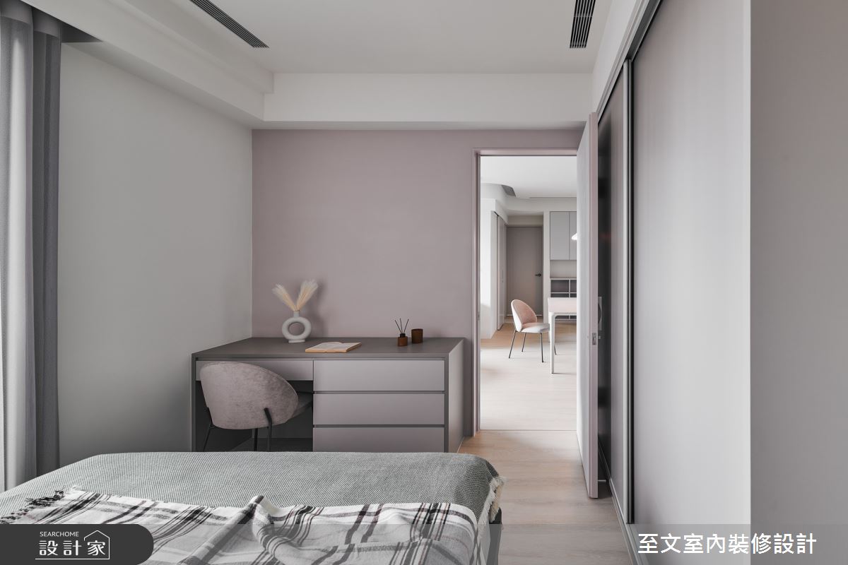 28坪新成屋(5年以下)＿北歐風臥室案例圖片＿至文室內裝修設計＿至文_揉塑之11