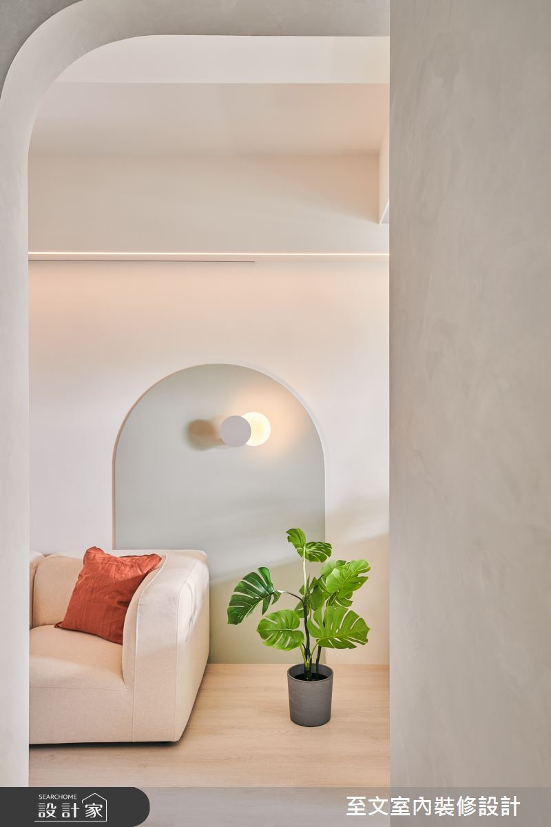 21坪新成屋(5年以下)＿北歐風客廳案例圖片＿至文室內裝修設計＿至文_從容之8