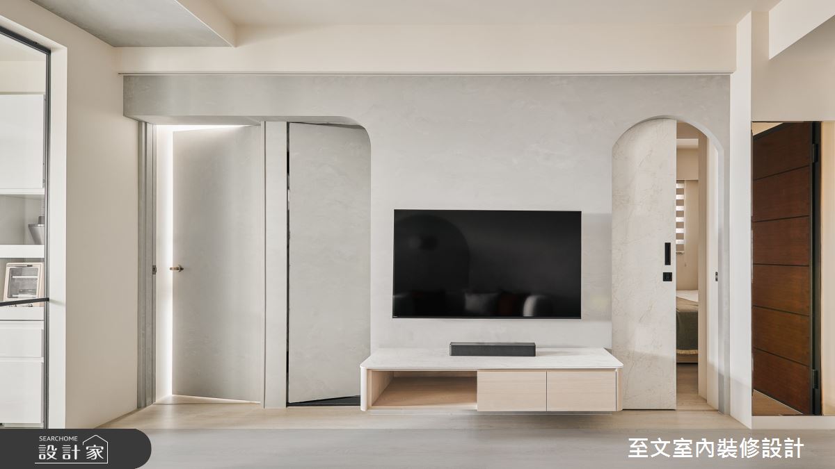 21坪新成屋(5年以下)＿北歐風客廳案例圖片＿至文室內裝修設計＿至文_從容之2