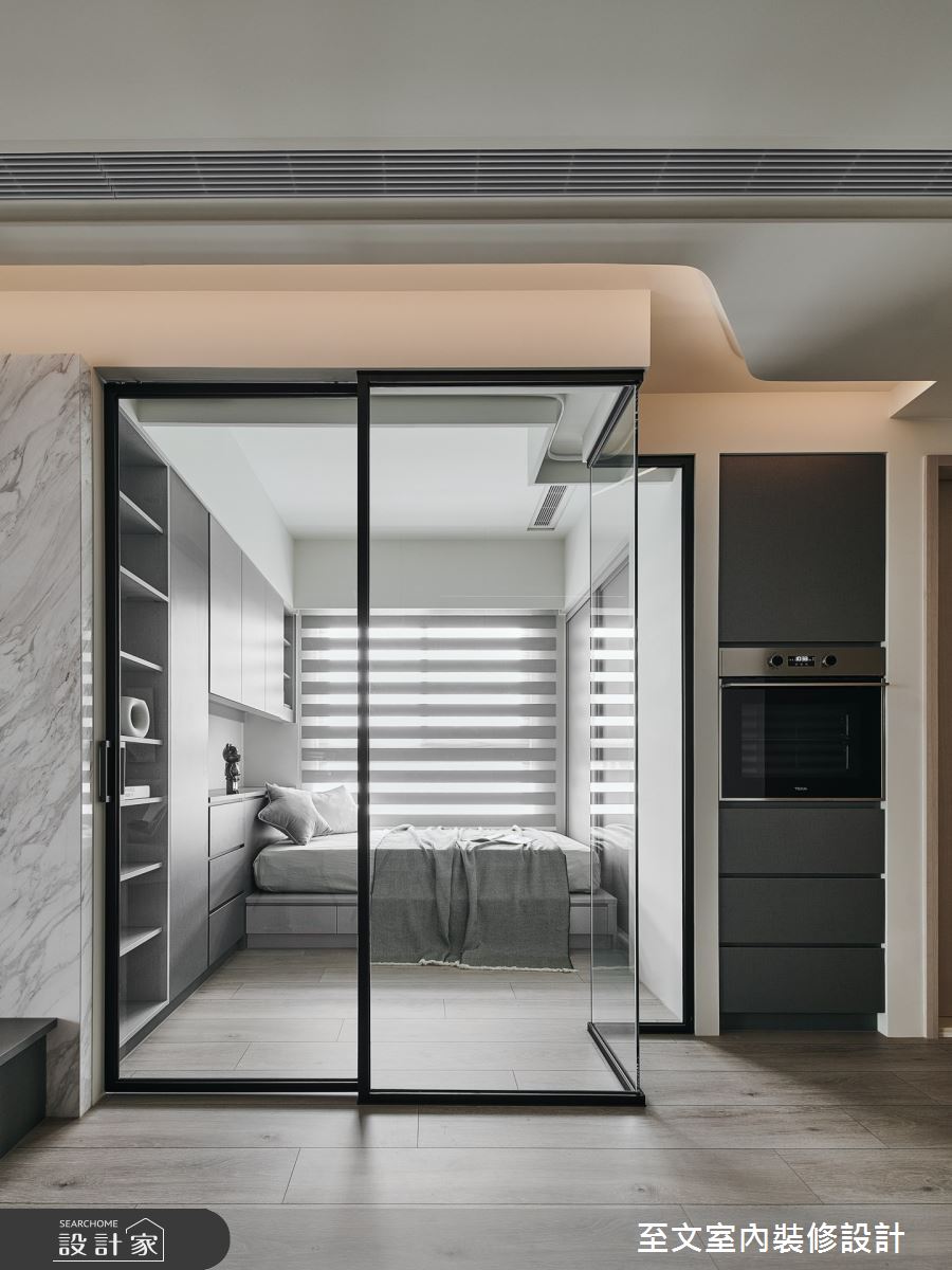 29坪新成屋(5年以下)＿現代風客房案例圖片＿至文室內裝修設計＿至文_光室之8