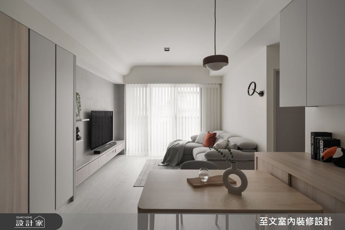 22坪新成屋(5年以下)＿北歐風客廳餐廳案例圖片＿至文室內裝修設計＿至文_璞玥之8