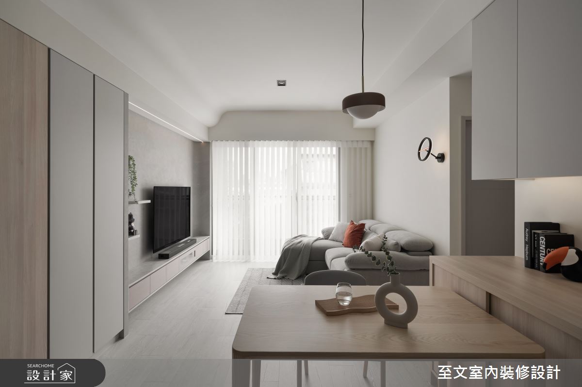 22坪新成屋(5年以下)＿北歐風客廳餐廳案例圖片＿至文室內裝修設計＿至文_璞玥之9