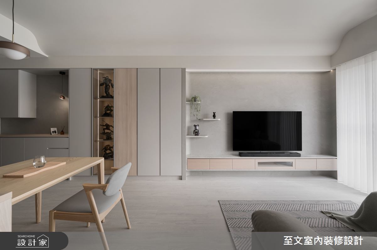 22坪新成屋(5年以下)＿北歐風客廳餐廳案例圖片＿至文室內裝修設計＿至文_璞玥之1