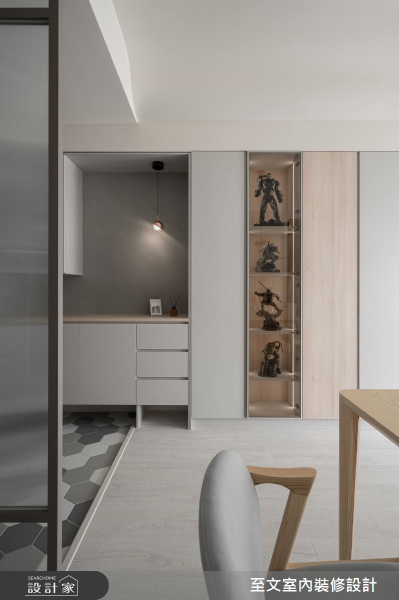 22坪新成屋(5年以下)＿北歐風玄關餐廳案例圖片＿至文室內裝修設計＿至文_璞玥之4