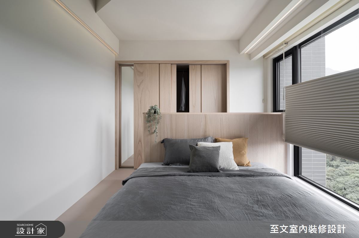 29坪新成屋(5年以下)＿日式簡約風臥室案例圖片＿至文室內裝修設計＿至文_睦宸之12