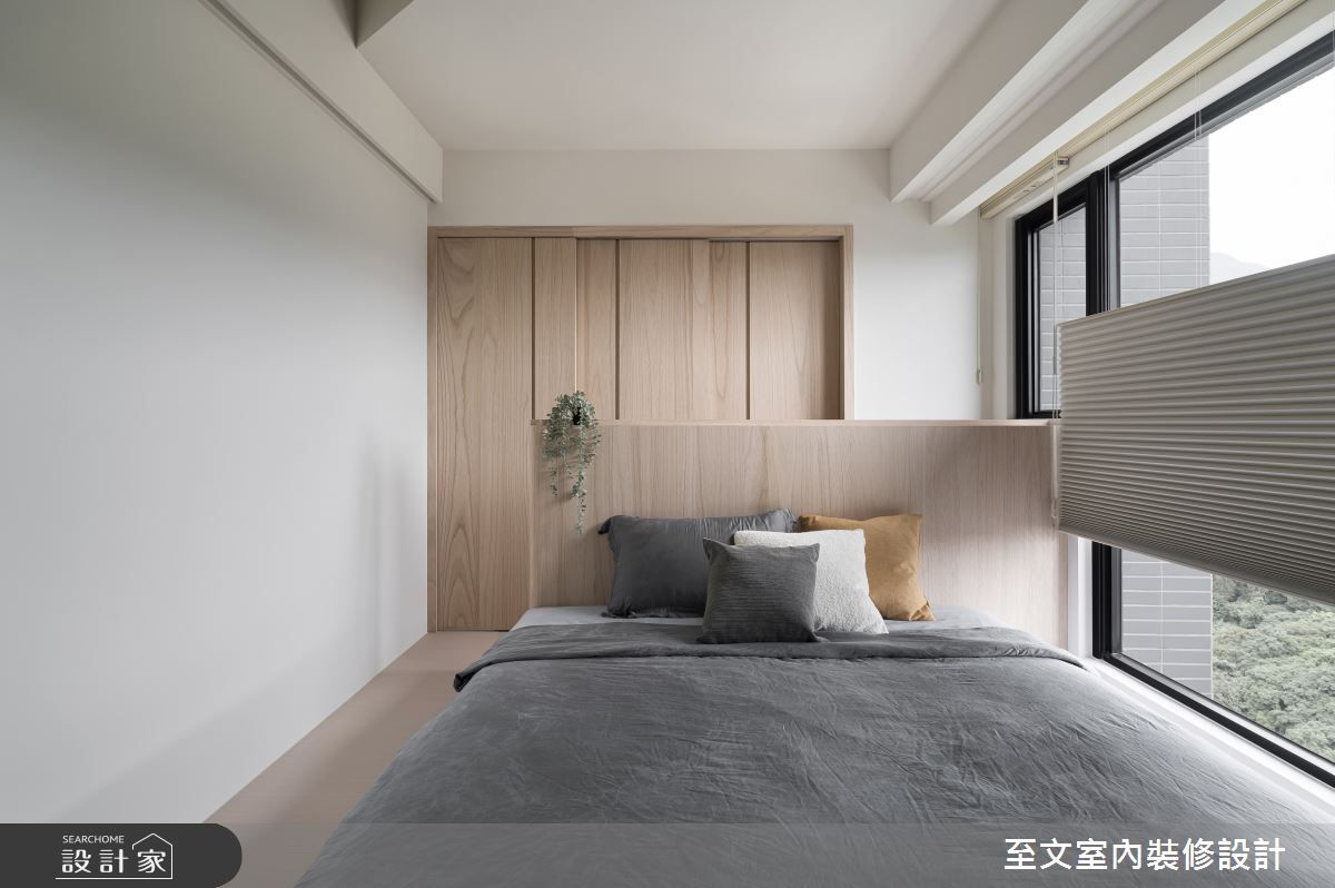 29坪新成屋(5年以下)＿日式簡約風臥室案例圖片＿至文室內裝修設計＿至文_睦宸之11