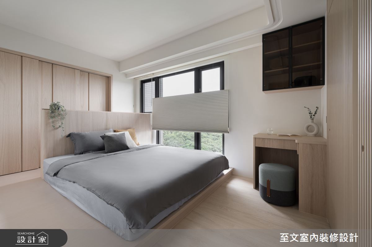 29坪新成屋(5年以下)＿日式簡約風臥室案例圖片＿至文室內裝修設計＿至文_睦宸之13