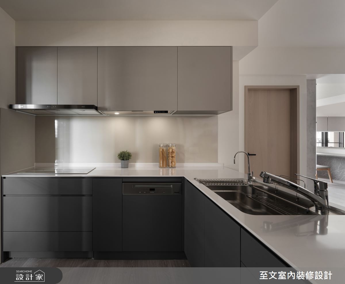 53坪新古屋(10年以下)＿現代風廚房案例圖片＿至文室內裝修設計＿至文_隅美之11