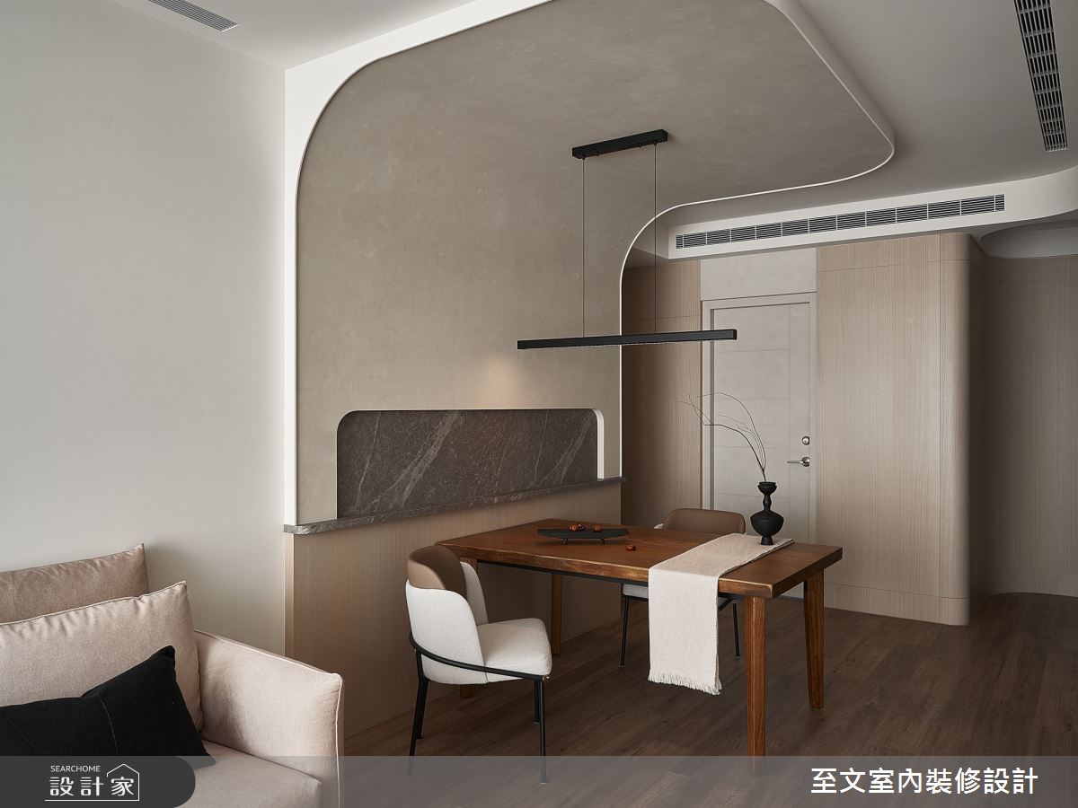 23坪新成屋(5年以下)＿北歐風客廳餐廳案例圖片＿至文室內裝修設計＿至文_伏藏之3