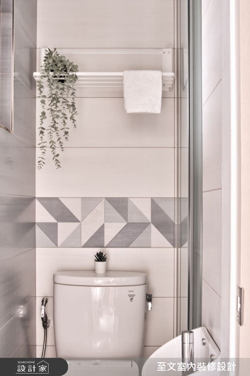 17坪新成屋(5年以下)＿北歐風浴室案例圖片＿至文室內裝修設計＿至文_逸致之10