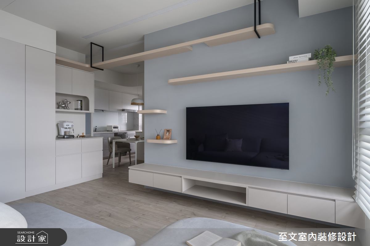 15坪新成屋(5年以下)＿北歐風客廳寵物案例圖片＿至文室內裝修設計＿至文_寂然之4