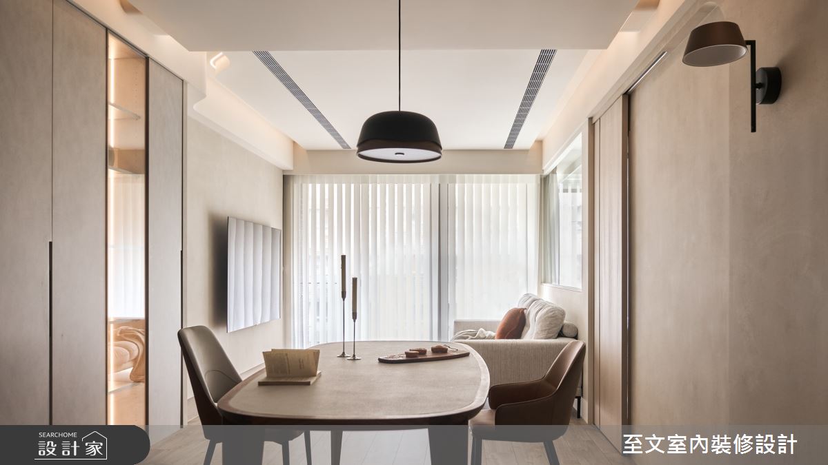 16坪新成屋(5年以下)＿北歐風客廳餐廳案例圖片＿至文室內裝修設計＿至文_潤澤之8