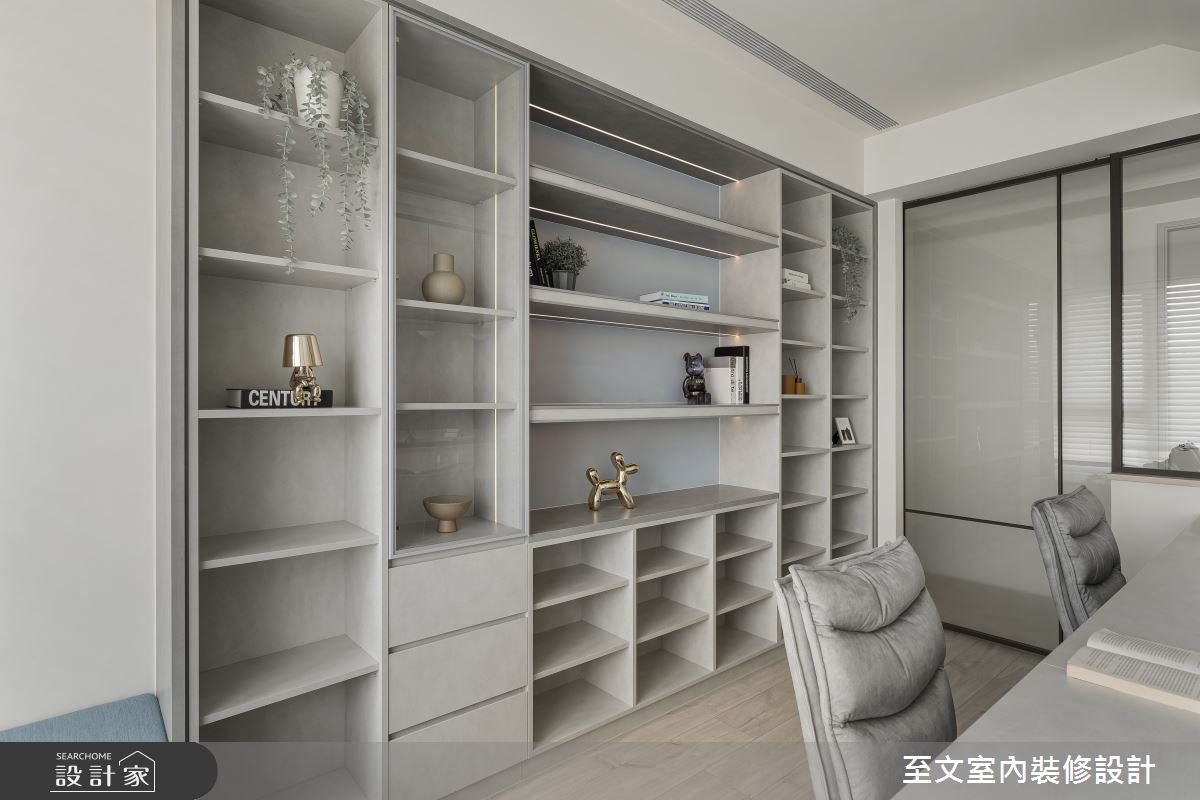 40坪新成屋(5年以下)＿北歐風書房案例圖片＿至文室內裝修設計＿至文_微嵐之11