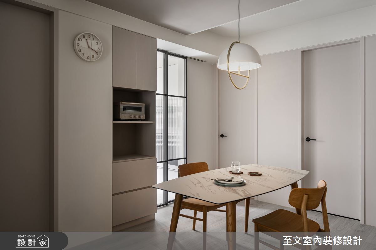 22坪新成屋(5年以下)＿北歐風餐廳案例圖片＿至文室內裝修設計＿至文_光隙之9