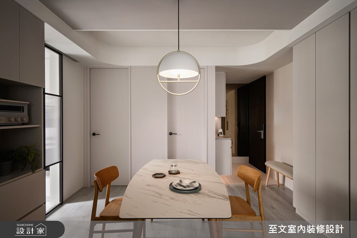22坪新成屋(5年以下)＿北歐風餐廳案例圖片＿至文室內裝修設計＿至文_光隙之2484