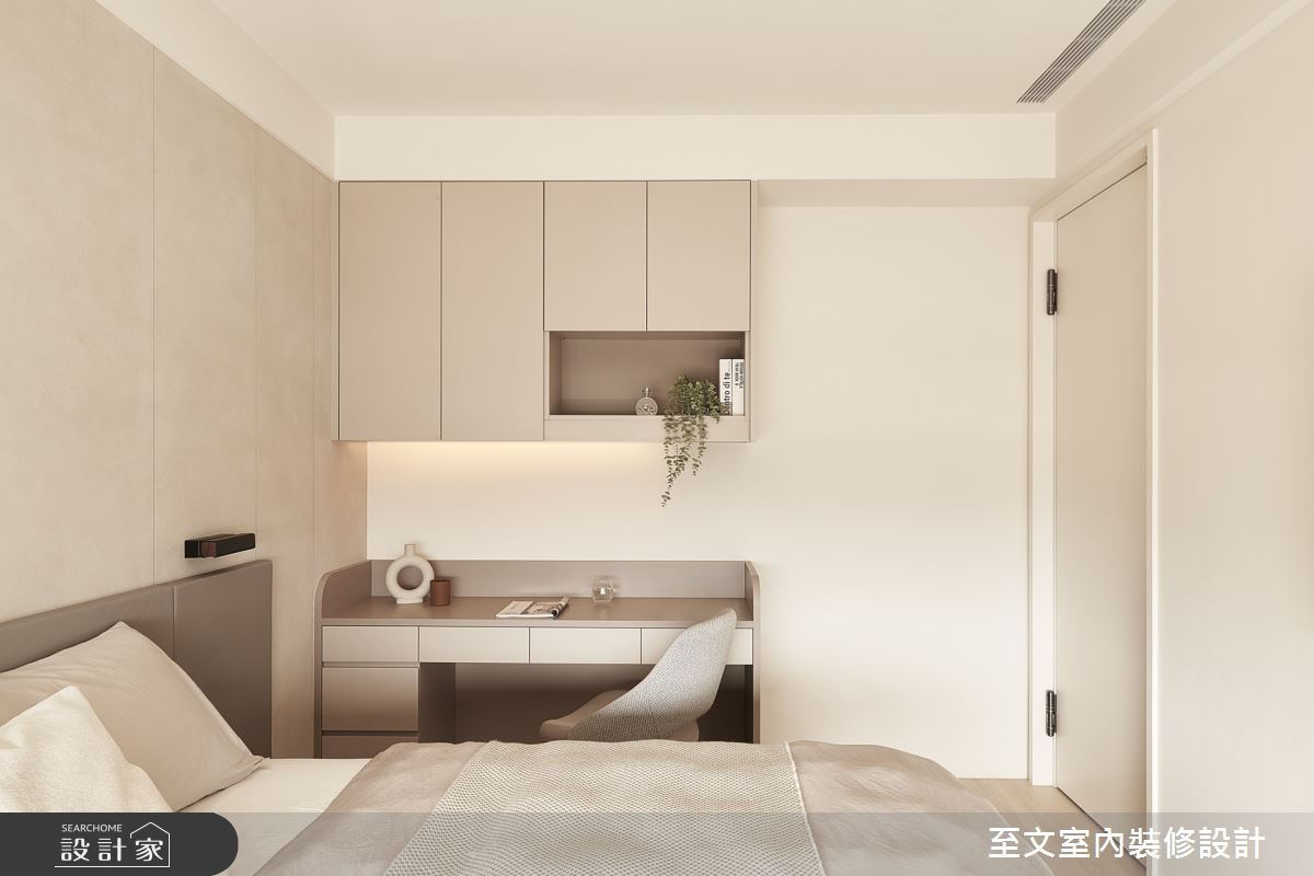 30坪預售屋＿北歐風臥室案例圖片＿至文室內裝修設計＿至文_伏暮之10
