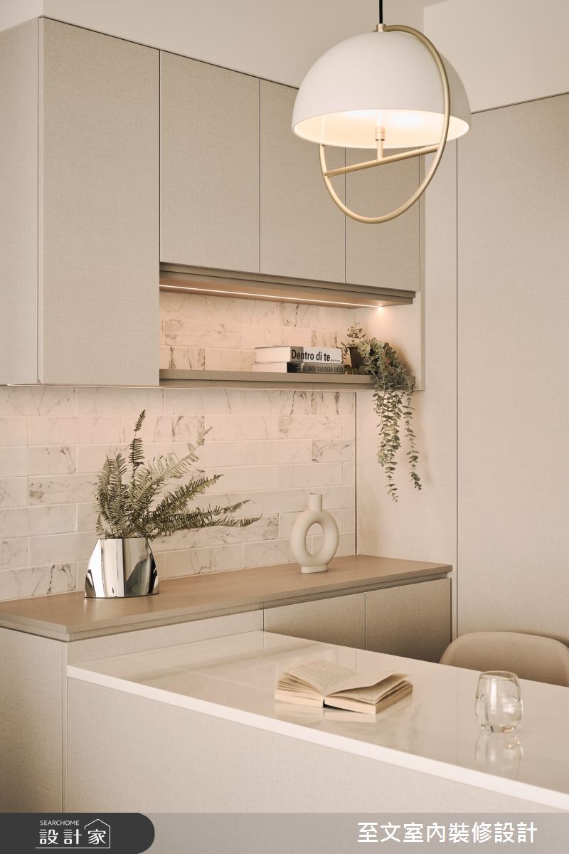 16坪新成屋(5年以下)＿北歐風餐廳吧檯中島案例圖片＿至文室內裝修設計＿至文_晨隅之4