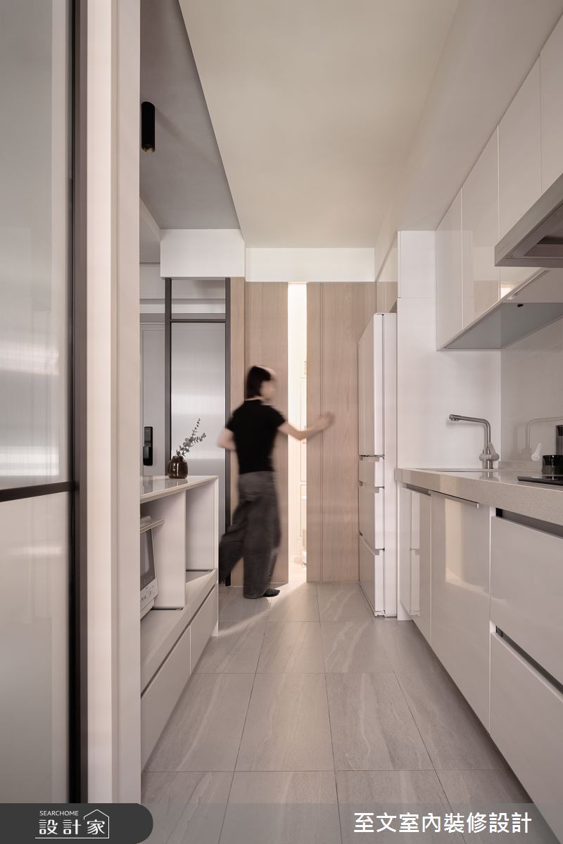 15坪新成屋(5年以下)＿北歐風廚房中島案例圖片＿至文室內裝修設計＿至文_晨曦之9