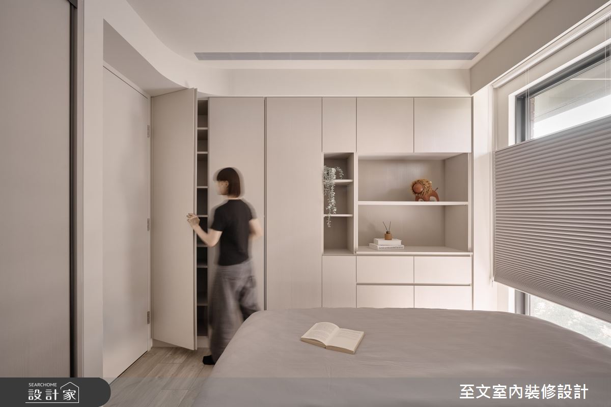 15坪新成屋(5年以下)＿北歐風臥室案例圖片＿至文室內裝修設計＿至文_晨曦之12