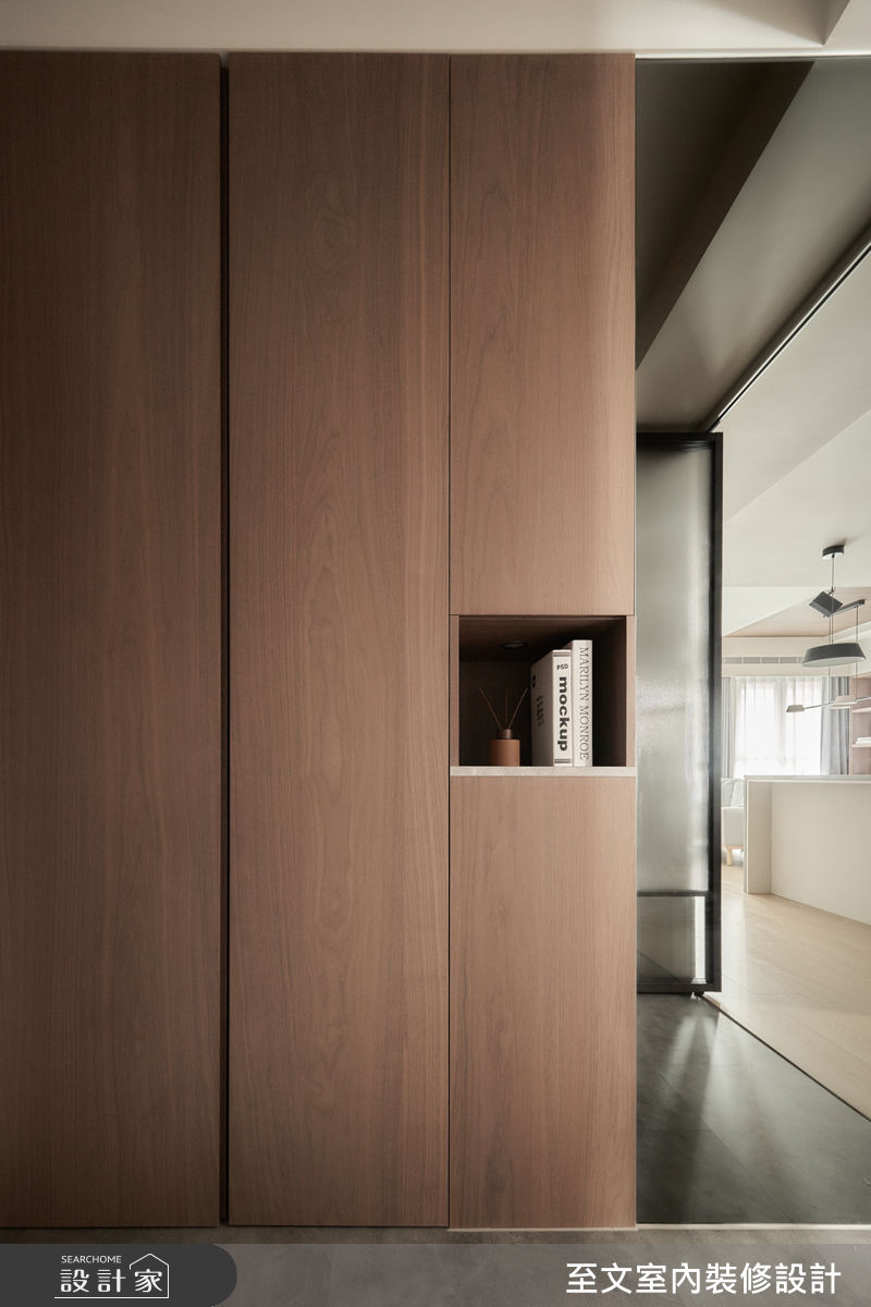 新成屋(5年以下)＿美拉德風玄關案例圖片＿至文室內裝修設計＿至文_君墨之1