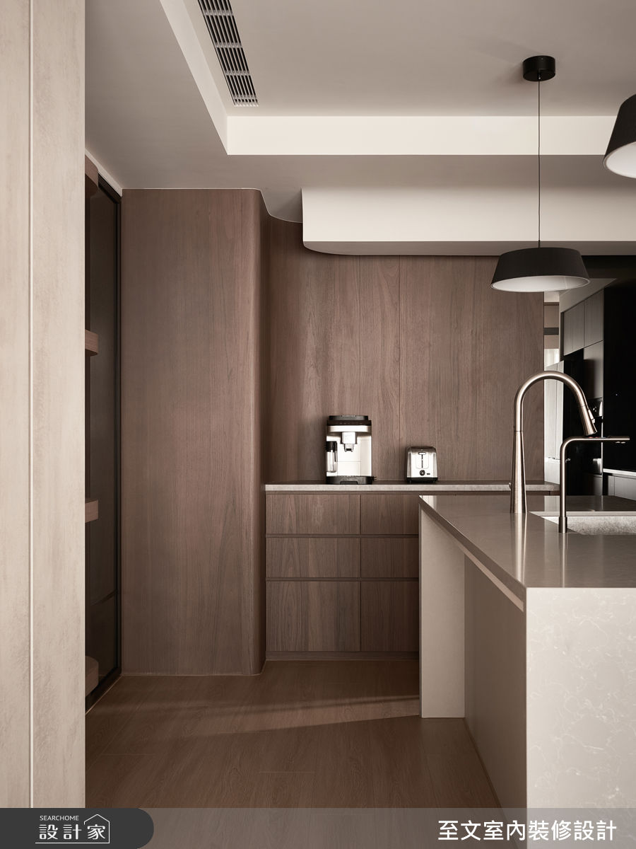 新成屋(5年以下)＿美拉德風中島案例圖片＿至文室內裝修設計＿至文_君墨之5