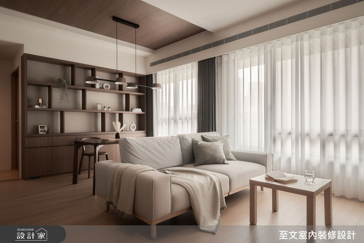 新成屋(5年以下)＿美拉德風客廳餐廳案例圖片＿至文室內裝修設計＿至文_君墨之8