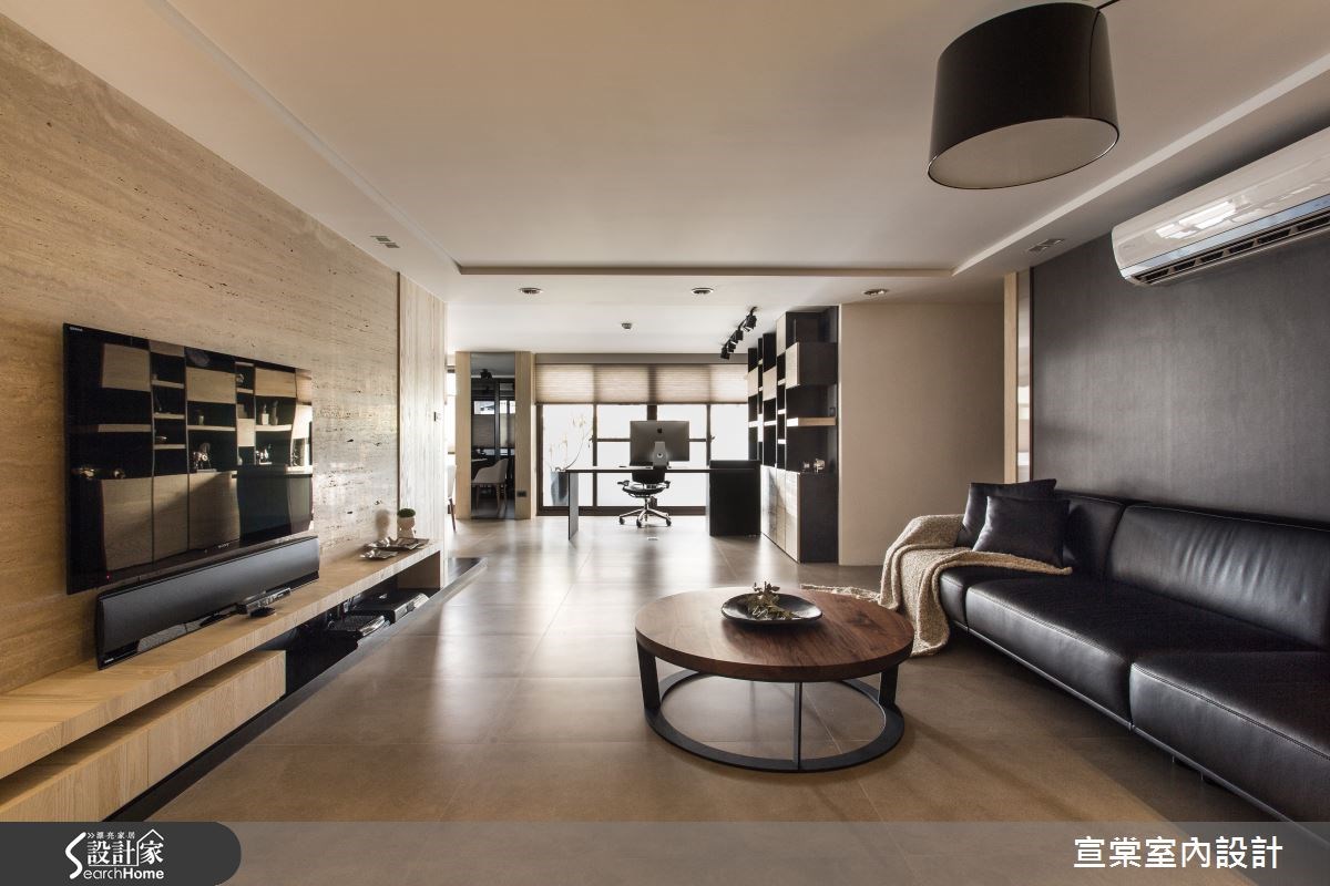 60坪老屋(16~30年)＿現代風客廳書房案例圖片＿宣棠室內設計＿宣棠_重生延續之2