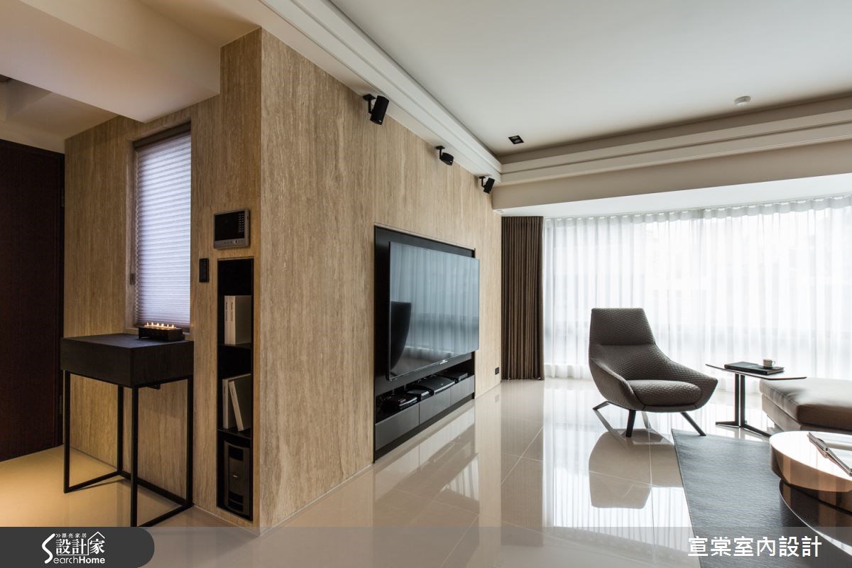60坪中古屋(5~15年)＿現代風客廳案例圖片＿宣棠室內設計＿宣棠_理性框構之9
