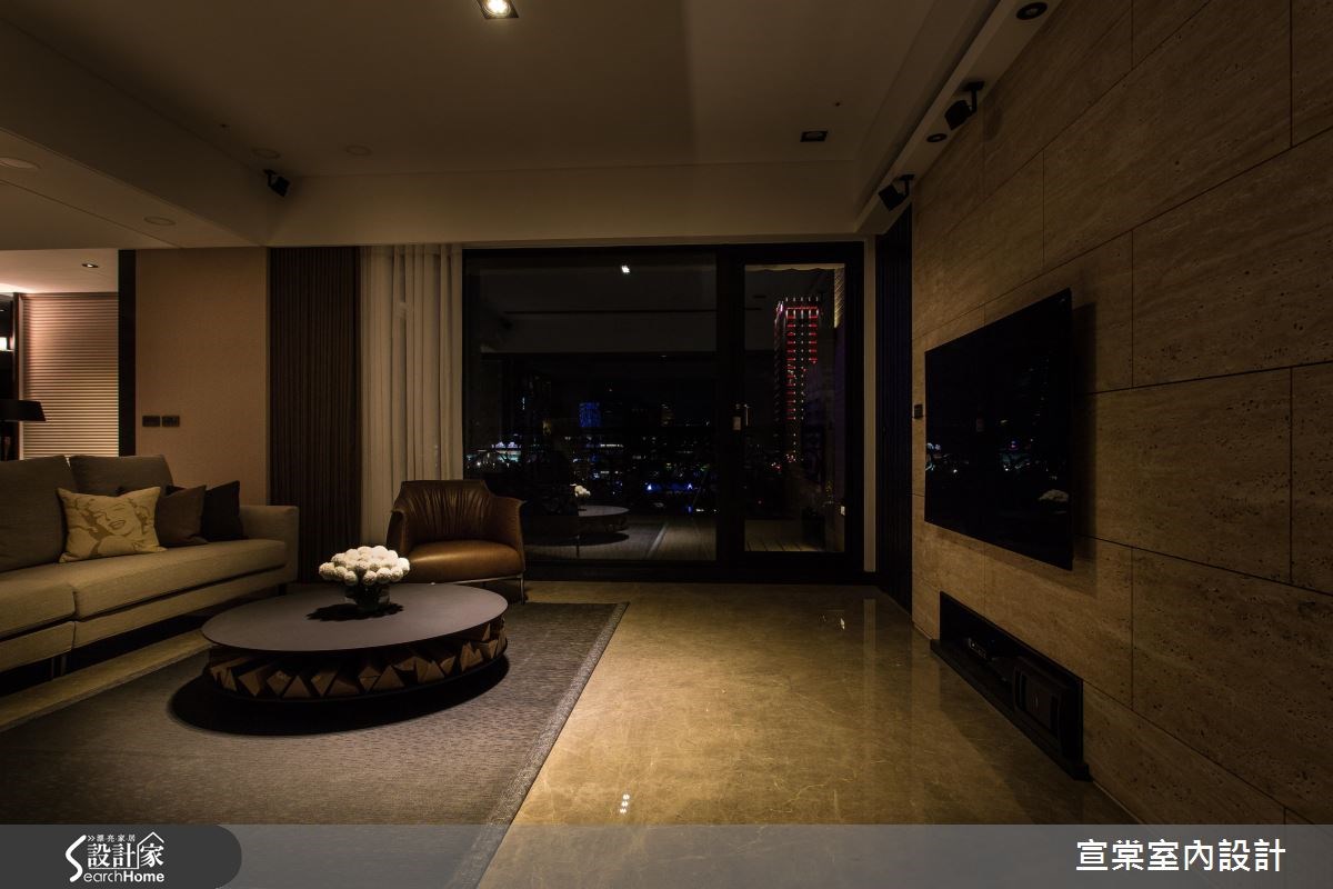 90坪新成屋(5年以下)＿現代風客廳案例圖片＿宣棠室內設計＿宣棠_雍容居所之4