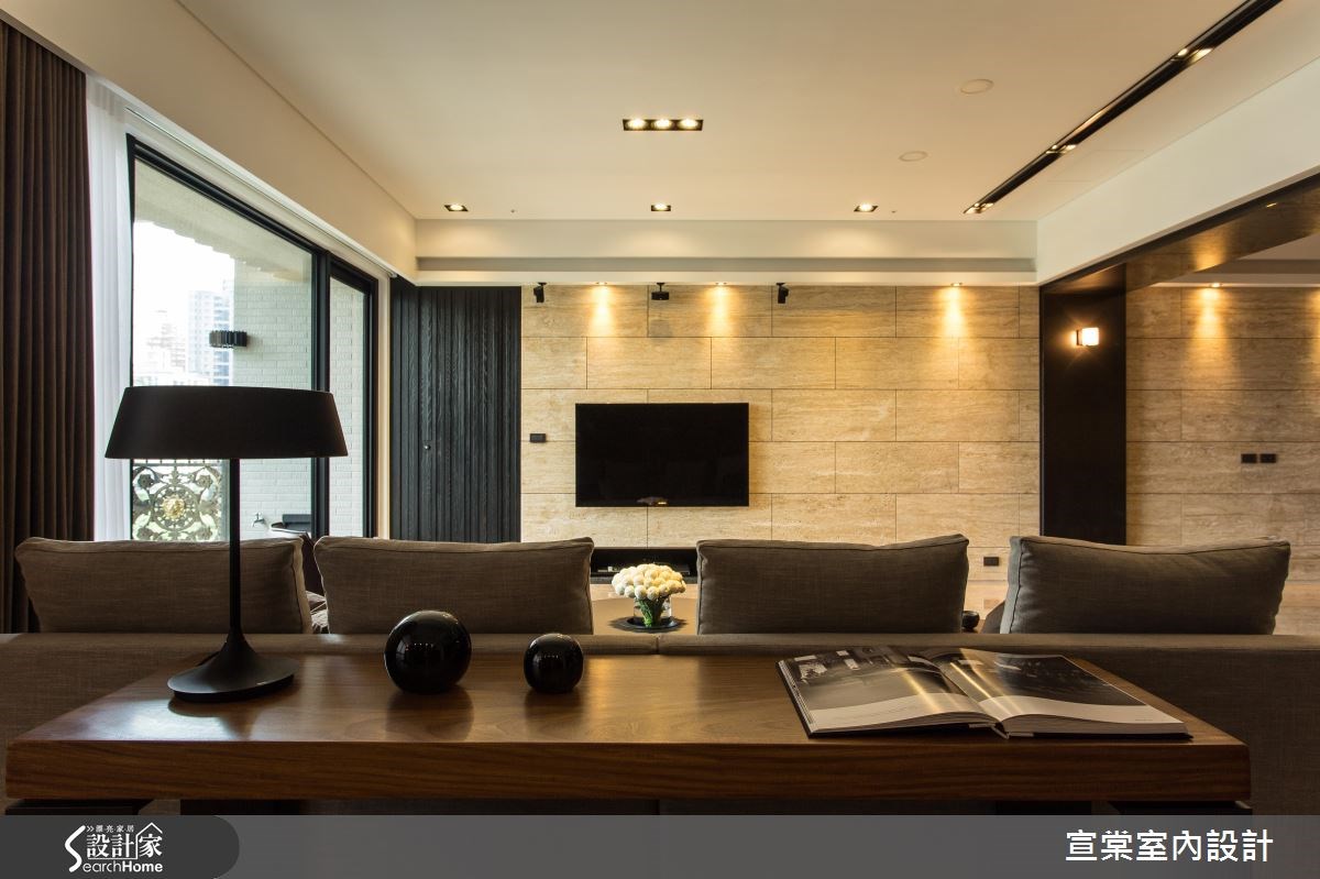 90坪新成屋(5年以下)＿現代風客廳案例圖片＿宣棠室內設計＿宣棠_雍容居所之9