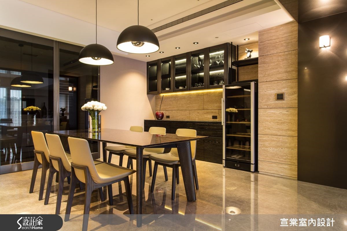 90坪新成屋(5年以下)＿現代風餐廳案例圖片＿宣棠室內設計＿宣棠_雍容居所之14