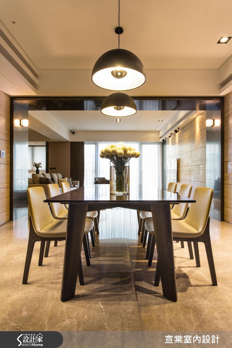 90坪新成屋(5年以下)＿現代風餐廳案例圖片＿宣棠室內設計＿宣棠_雍容居所之15