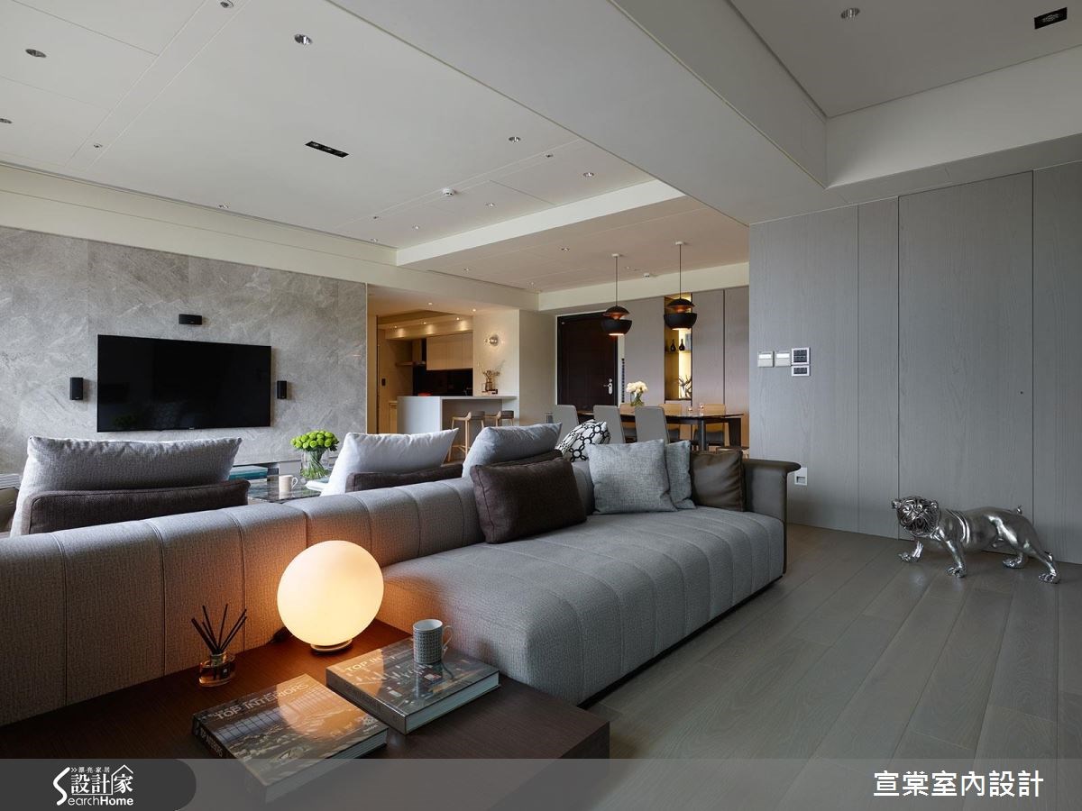 47坪新成屋(5年以下)＿現代風客廳案例圖片＿宣棠室內設計＿宣棠_拾山歸心之7