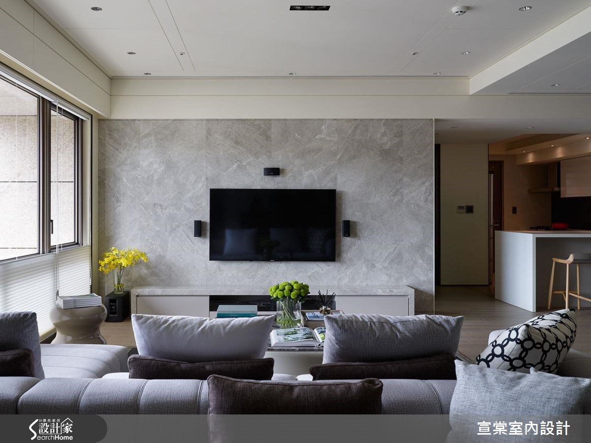 47坪新成屋(5年以下)＿現代風客廳案例圖片＿宣棠室內設計＿宣棠_拾山歸心之8