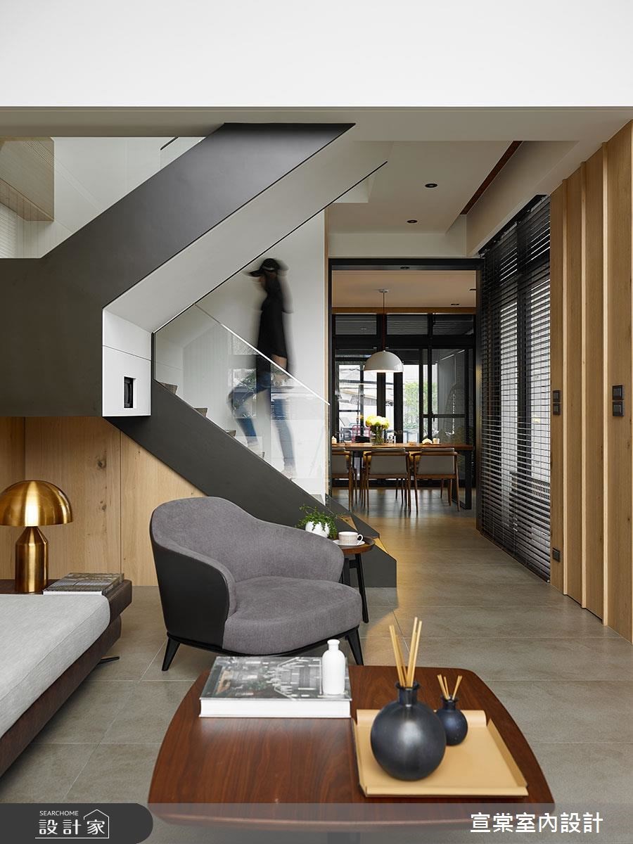60坪新成屋(5年以下)＿休閒風客廳案例圖片＿宣棠室內設計＿宣棠_極美居之7
