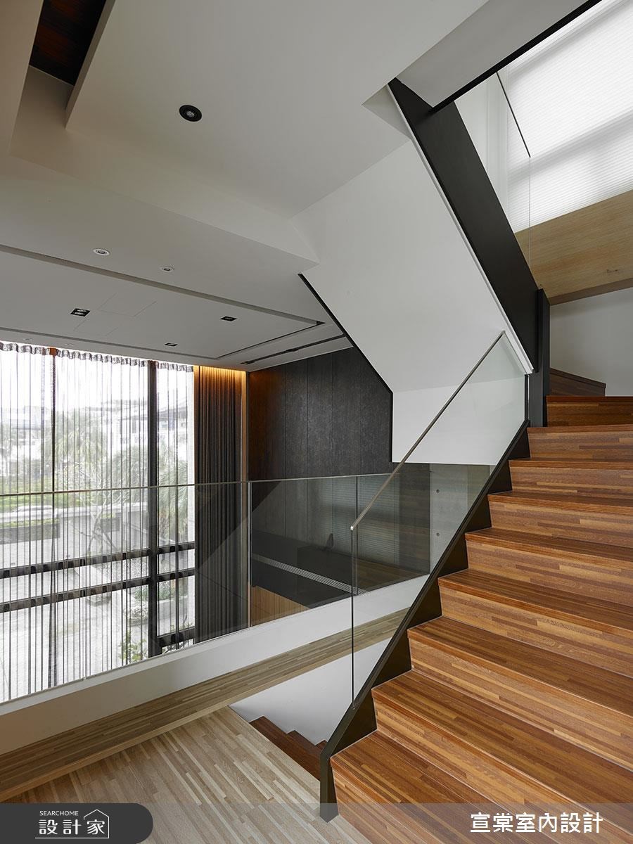 60坪新成屋(5年以下)＿休閒風樓梯走廊案例圖片＿宣棠室內設計＿宣棠_極美居之13
