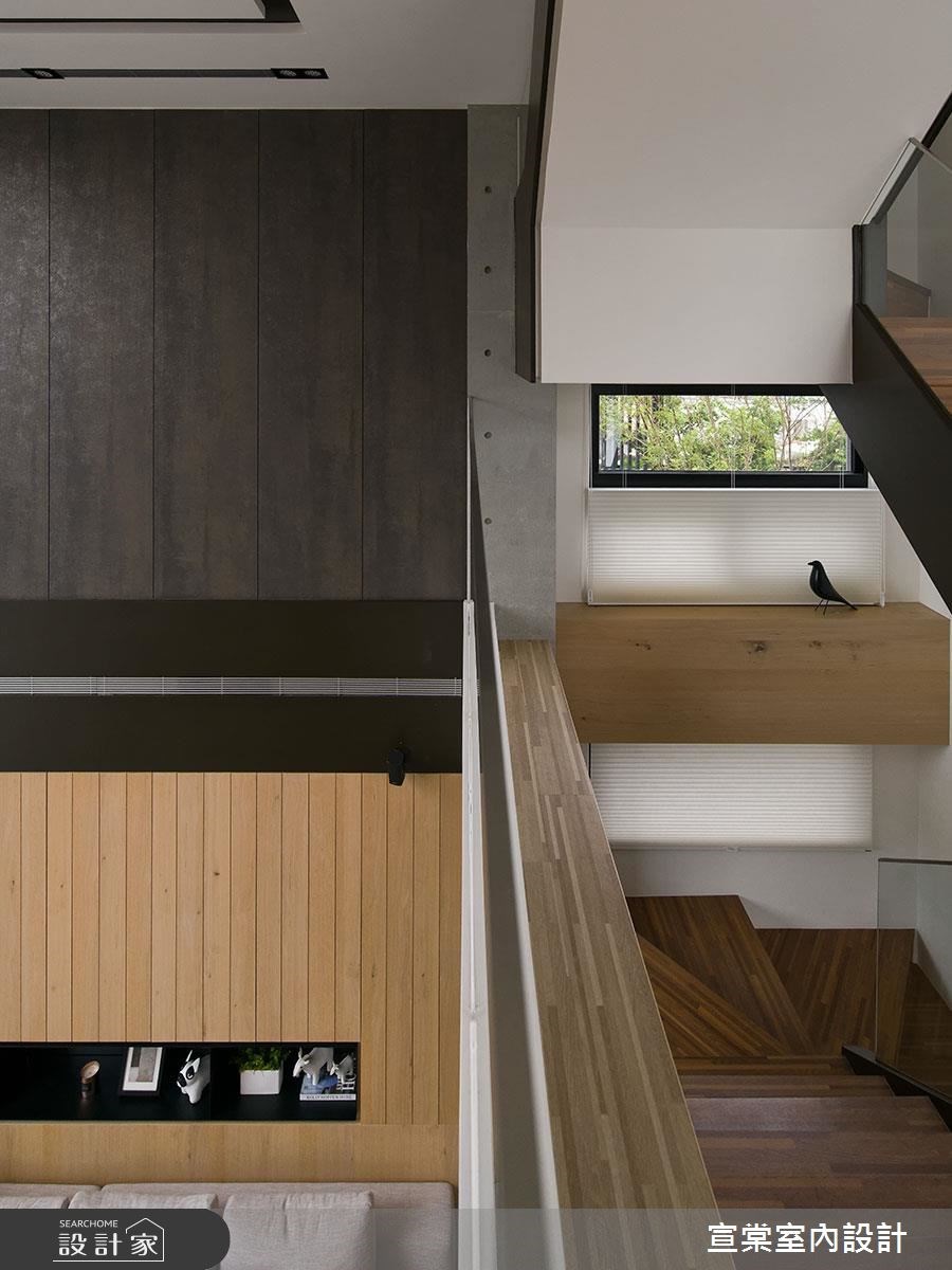 60坪新成屋(5年以下)＿休閒風樓梯走廊案例圖片＿宣棠室內設計＿宣棠_極美居之14