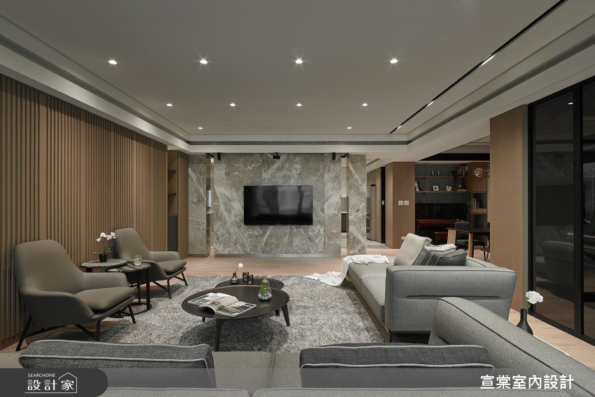 83坪老屋(16~30年)＿現代風客廳案例圖片＿宣棠室內設計＿宣棠_傳承謐境之3