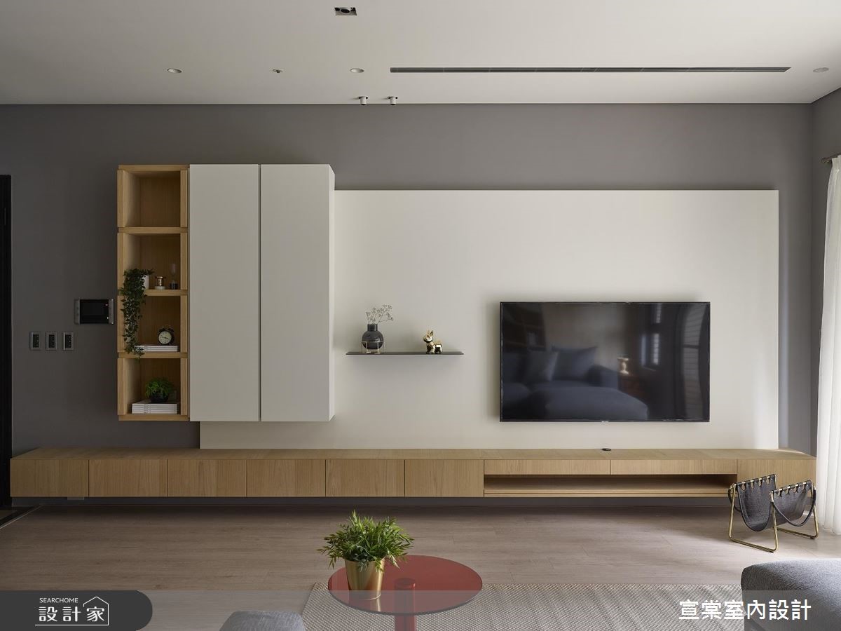 34坪新成屋(5年以下)＿北歐風客廳案例圖片＿宣棠室內設計＿宣棠_悠白漫遊之8