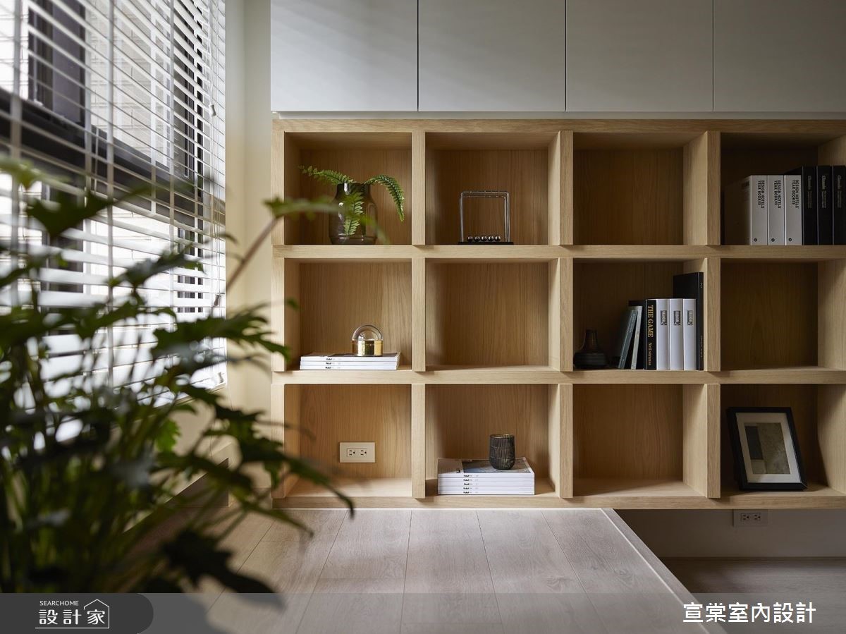 34坪新成屋(5年以下)＿北歐風書房臥榻案例圖片＿宣棠室內設計＿宣棠_悠白漫遊之17