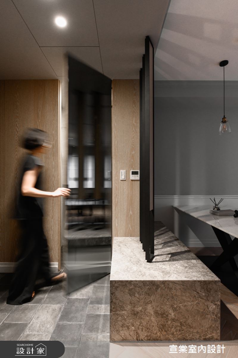 22坪新成屋(5年以下)＿美式風玄關案例圖片＿宣棠室內設計＿宣棠_美式in between之3