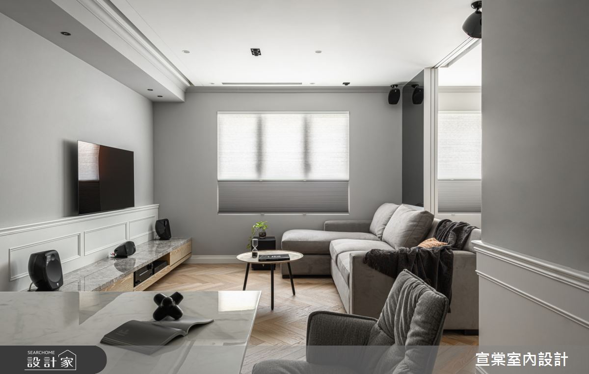 22坪新成屋(5年以下)＿美式風客廳案例圖片＿宣棠室內設計＿宣棠_美式in between之11