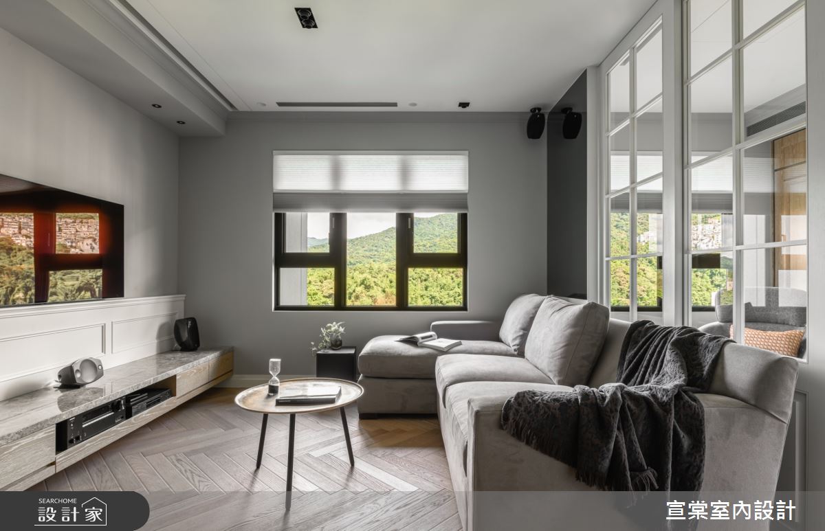 22坪新成屋(5年以下)＿美式風客廳案例圖片＿宣棠室內設計＿宣棠_美式in between之15