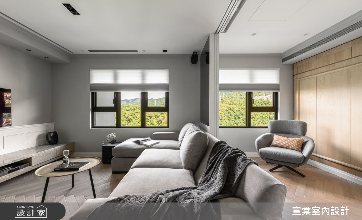 22坪新成屋(5年以下)＿美式風客廳案例圖片＿宣棠室內設計＿宣棠_美式in between之16