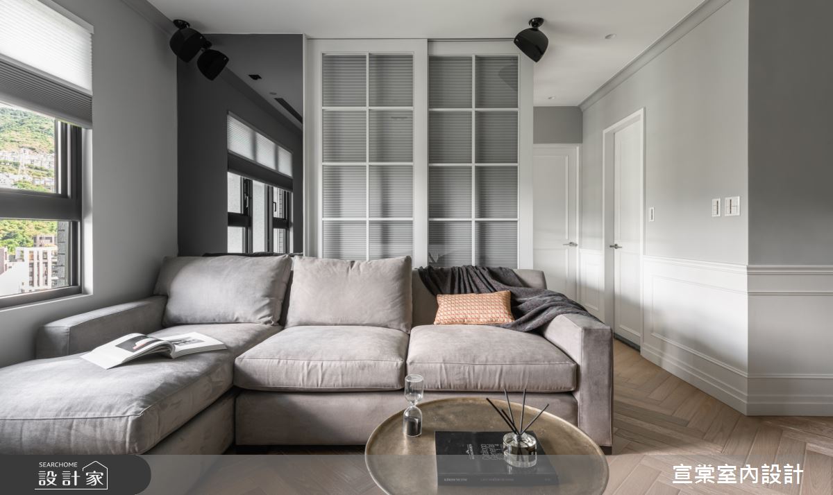 22坪新成屋(5年以下)＿美式風客廳案例圖片＿宣棠室內設計＿宣棠_美式in between之19